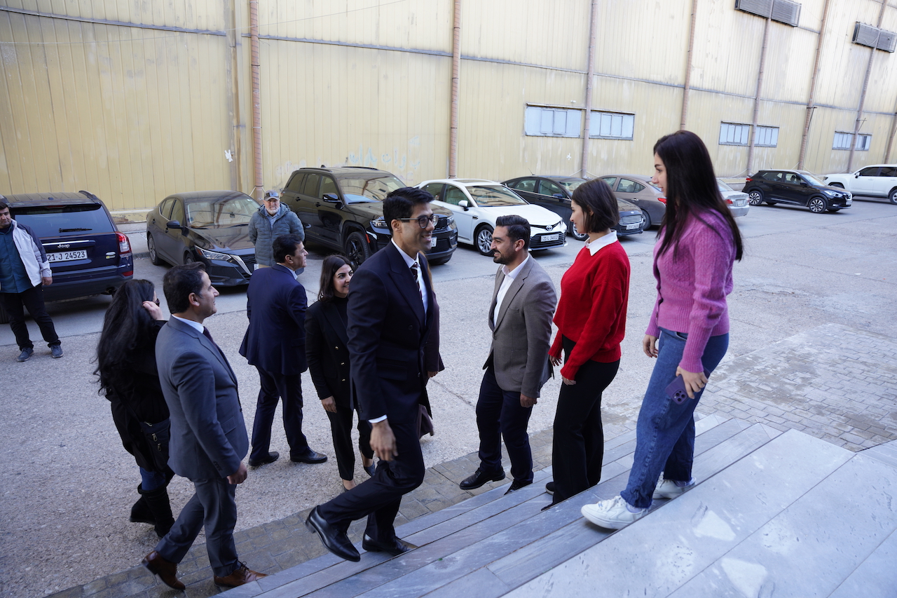 US Consulate staff visit the Zhmara X desk at The Foundation Hub.